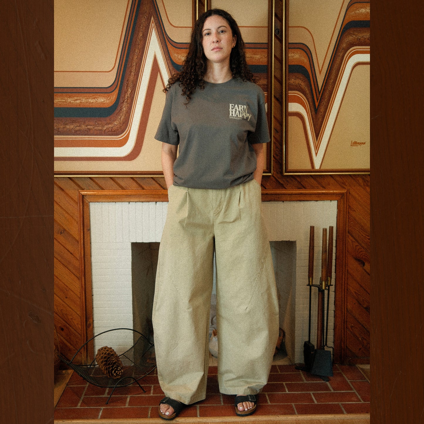 Cotton Barrel Pants