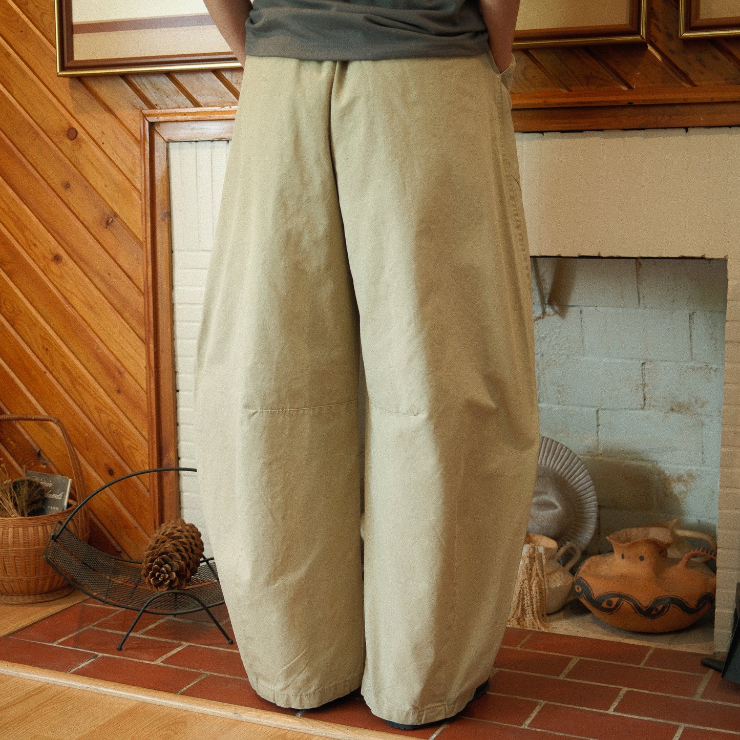 Cotton Barrel Pants
