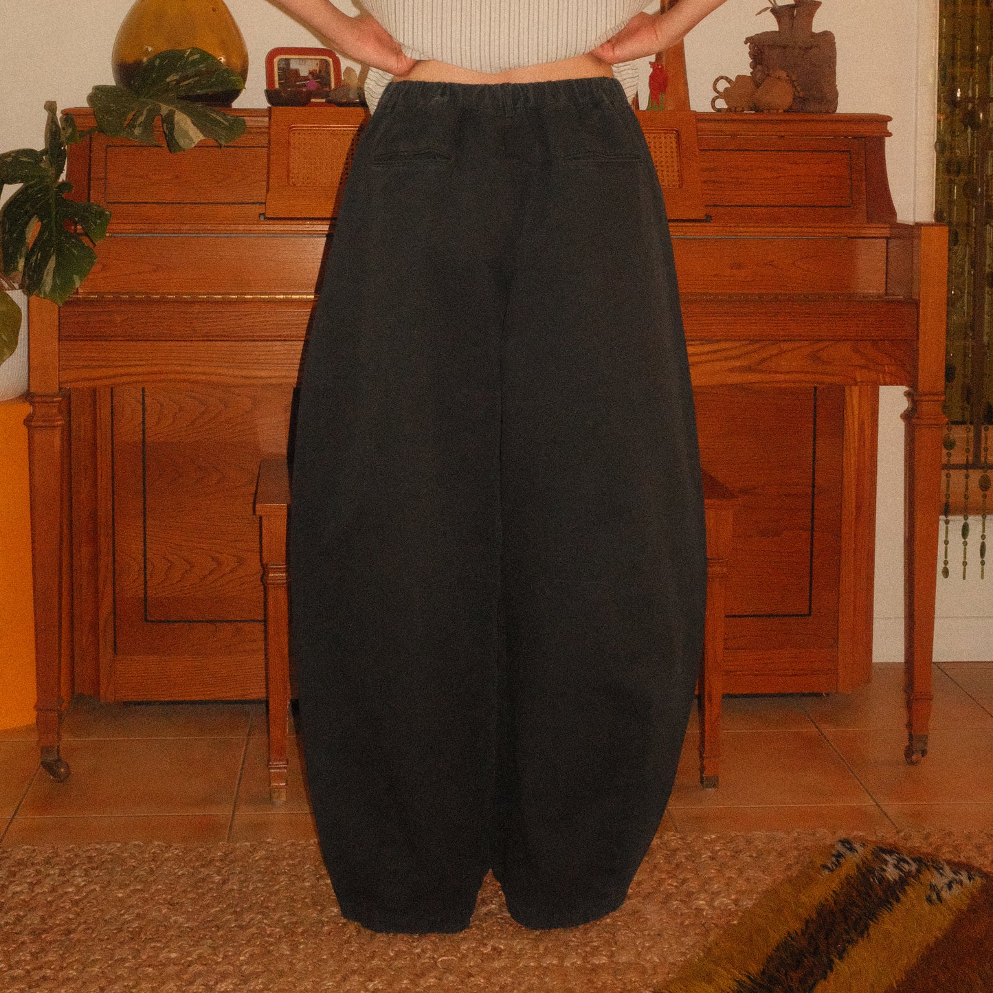 Cotton Barrel Pants