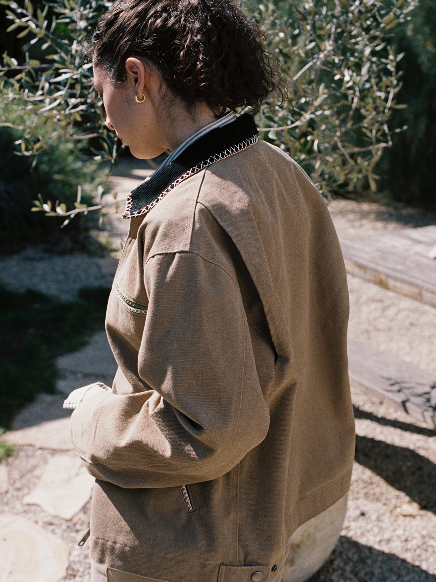 Classic Embroidered Canvas Work Jacket