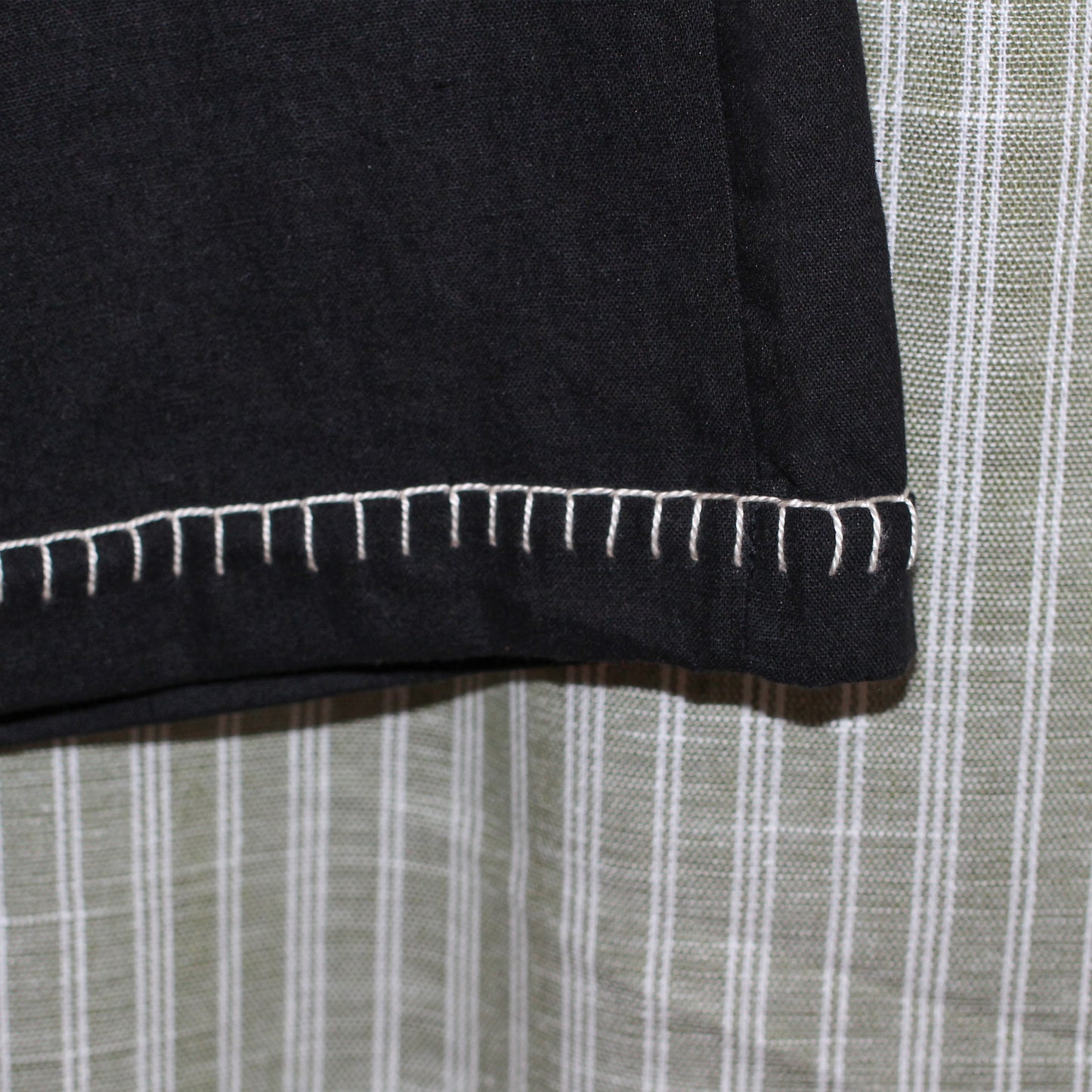 Embroidery Stitch Linen Shorts