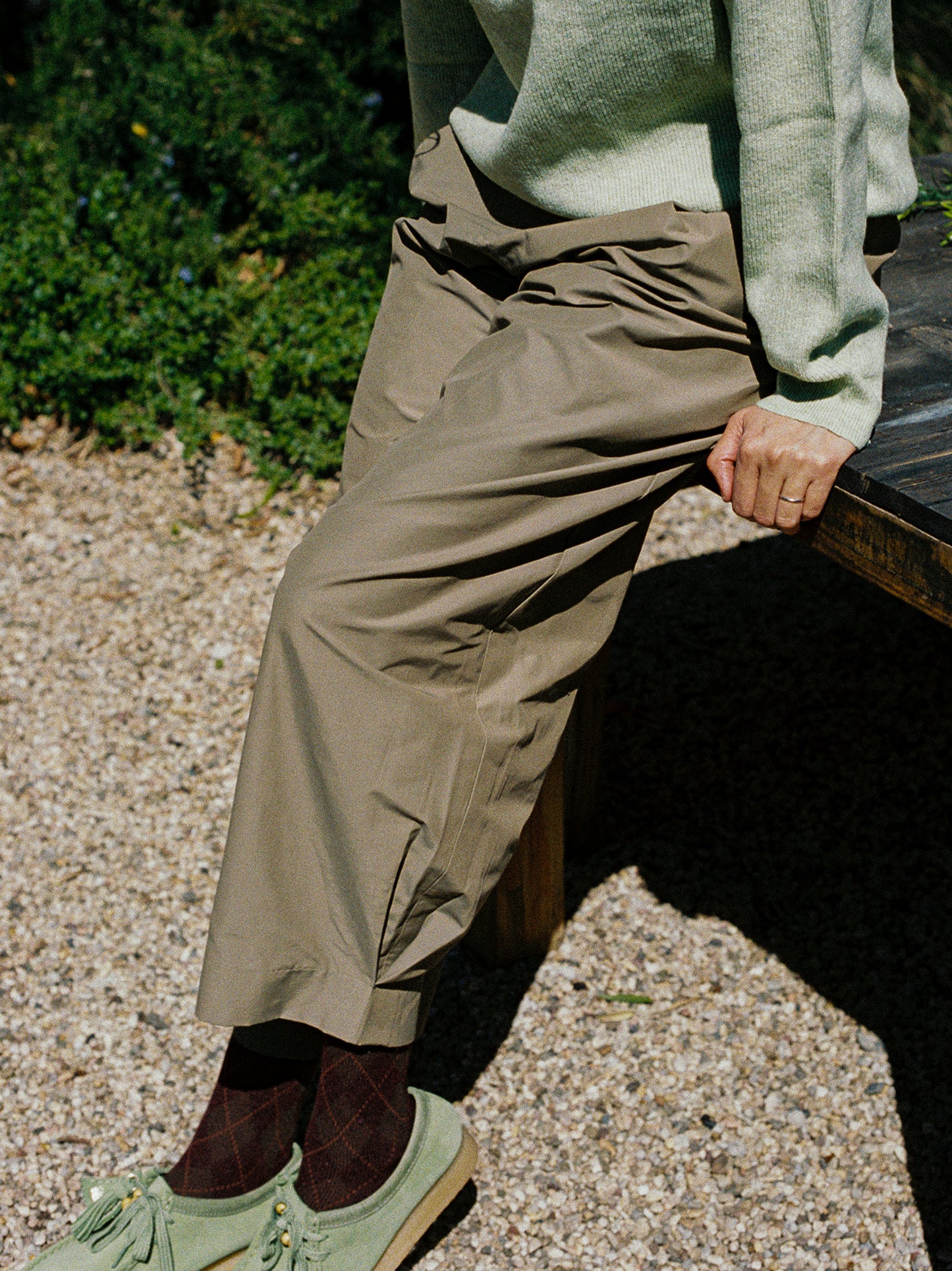 Pleated Baggy Barrel Slacks