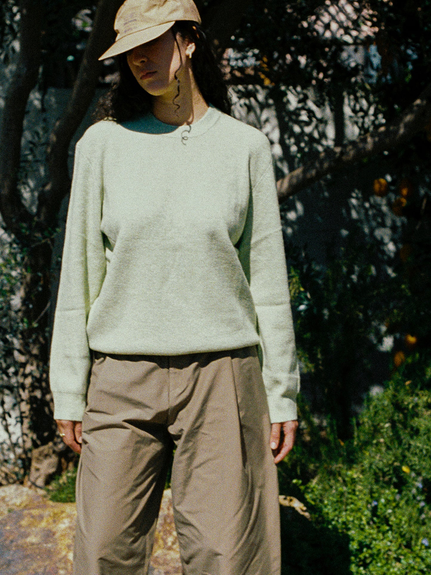 Round Neck Light-Weight Knit Sweater