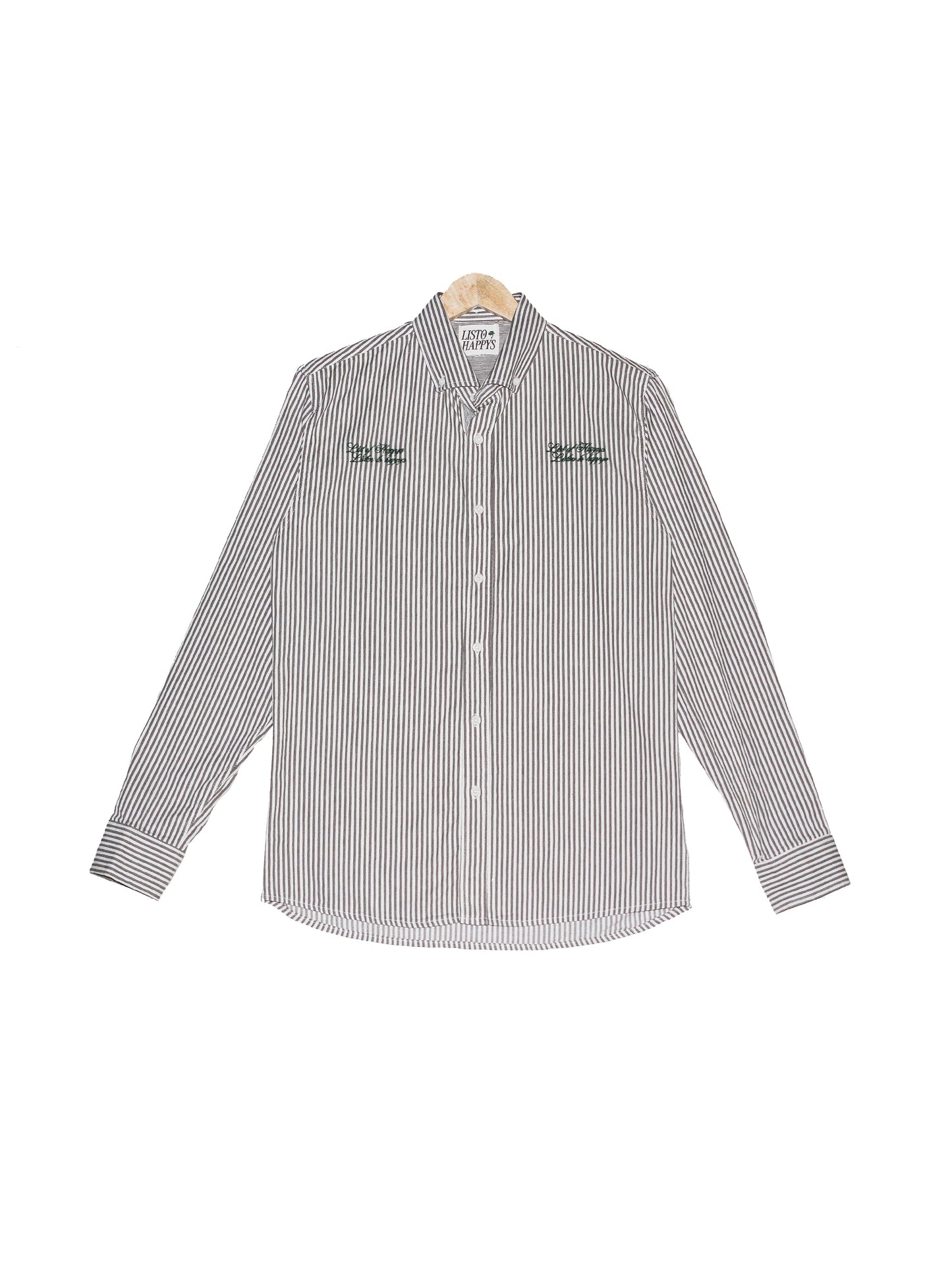 Double Line Hand Embroidery Mid-Weight Shirt