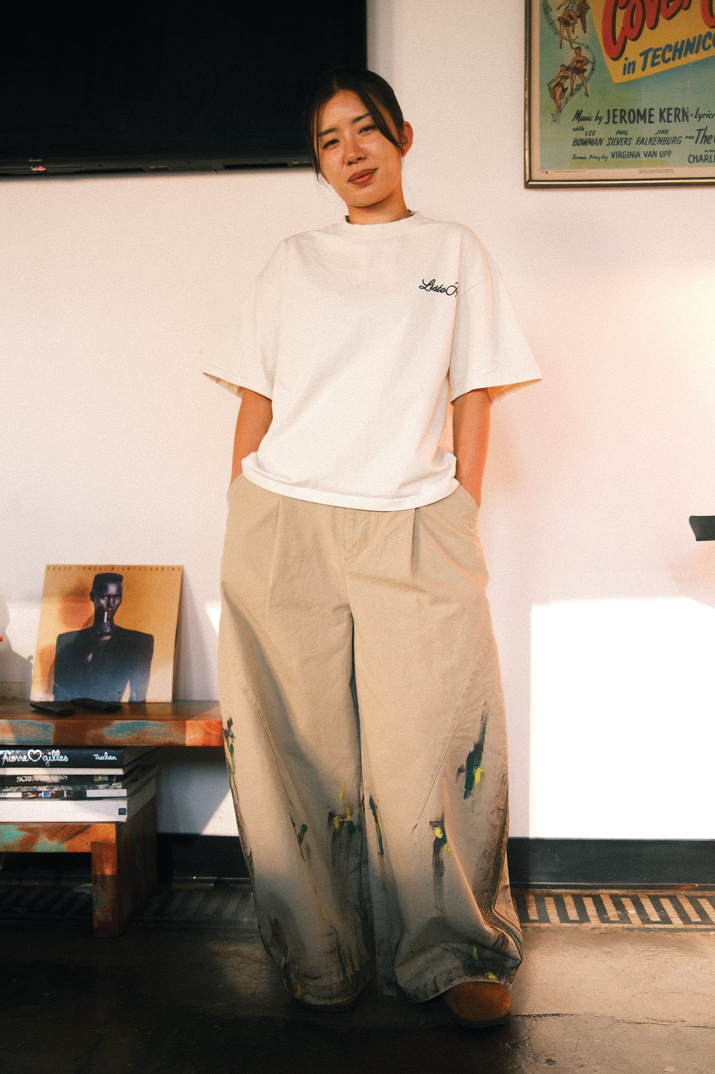 Paint Barrel Pants (Khaki)