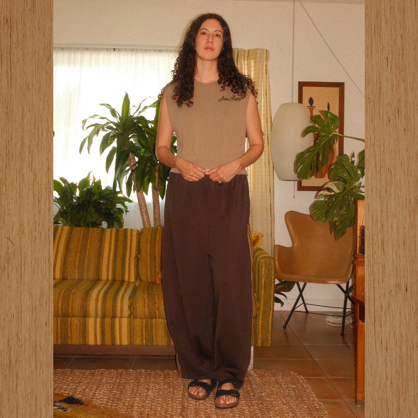 Stripe Tape Barrel Track Pants