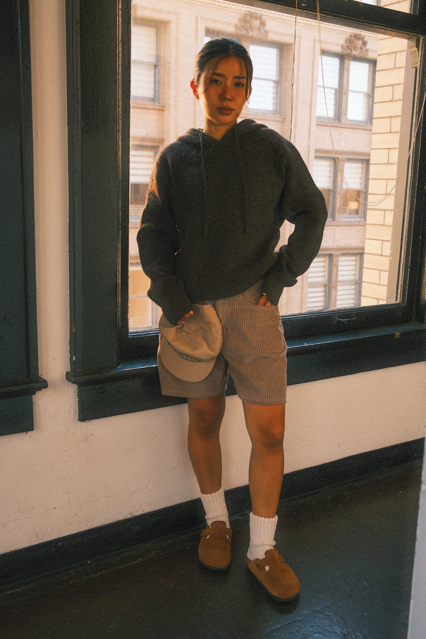 Heavyweight Sweater Hoodie (Brown)