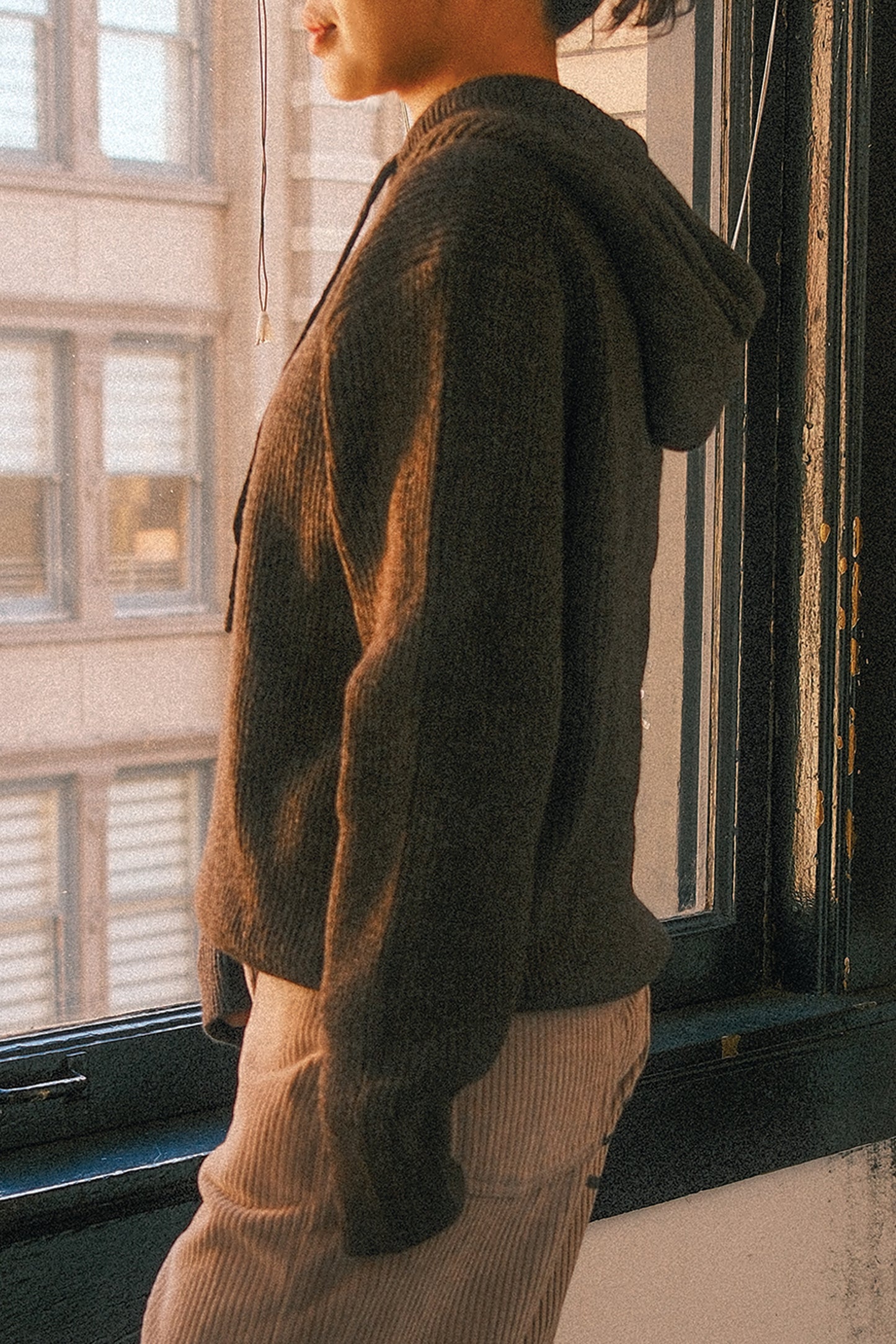 Heavyweight Sweater Hoodie (Brown)