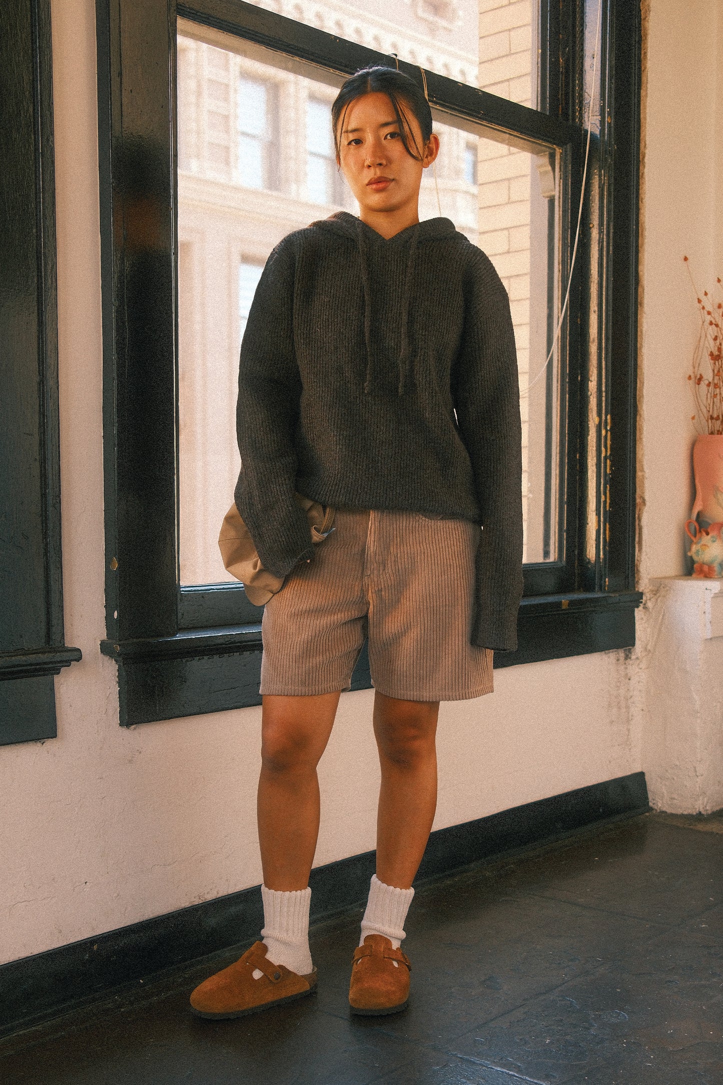 Heavyweight Sweater Hoodie (Brown)