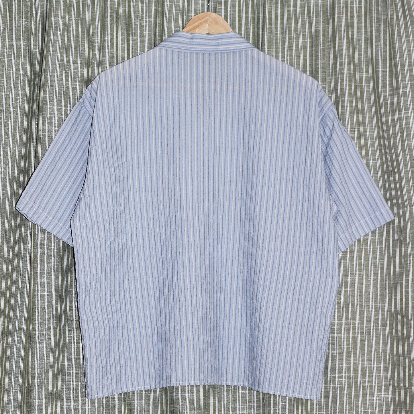 Striped Boxy Button Down Shirt