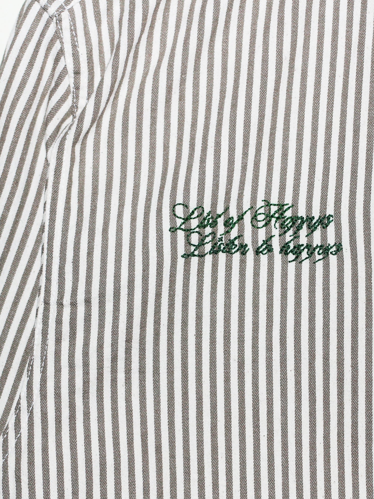 Double Line Hand Embroidery Mid-Weight Shirt