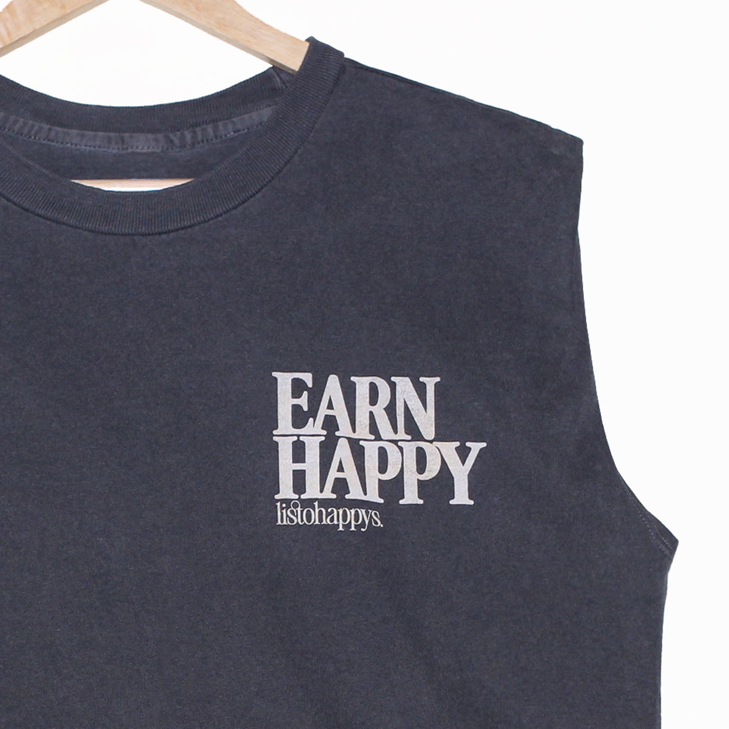 Earn & Learn Happy Cotton Muscle Tank