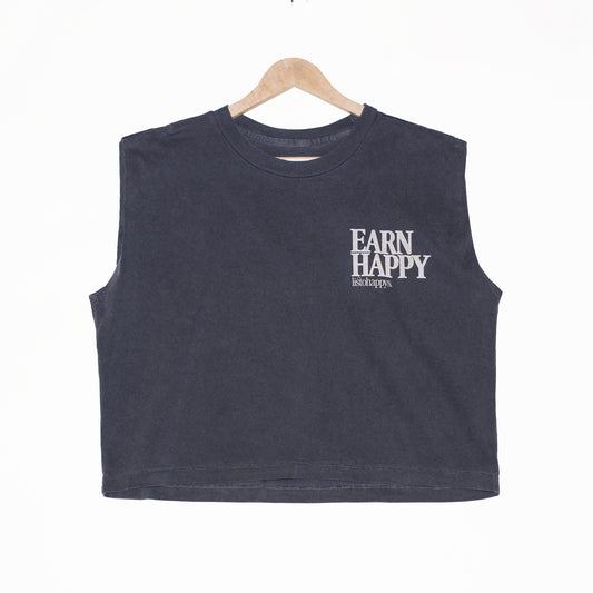 Earn & Learn Happy Cotton Muscle Tank