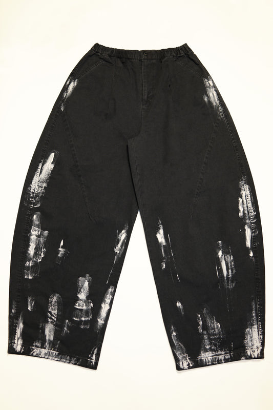 Paint Barrel Pants (Faded Black)