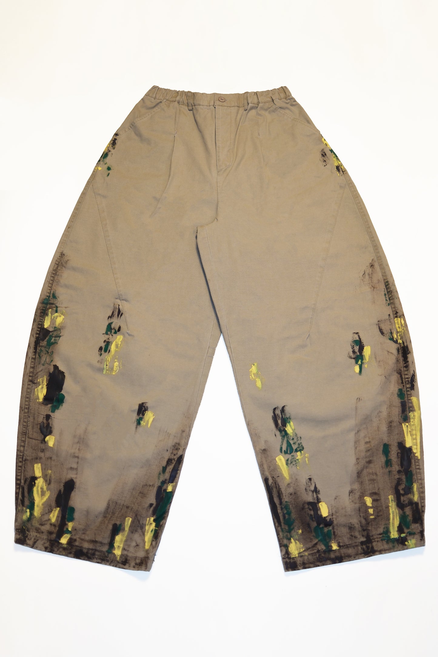 Paint Barrel Pants (Khaki)