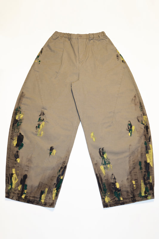 Paint Barrel Pants (Khaki)