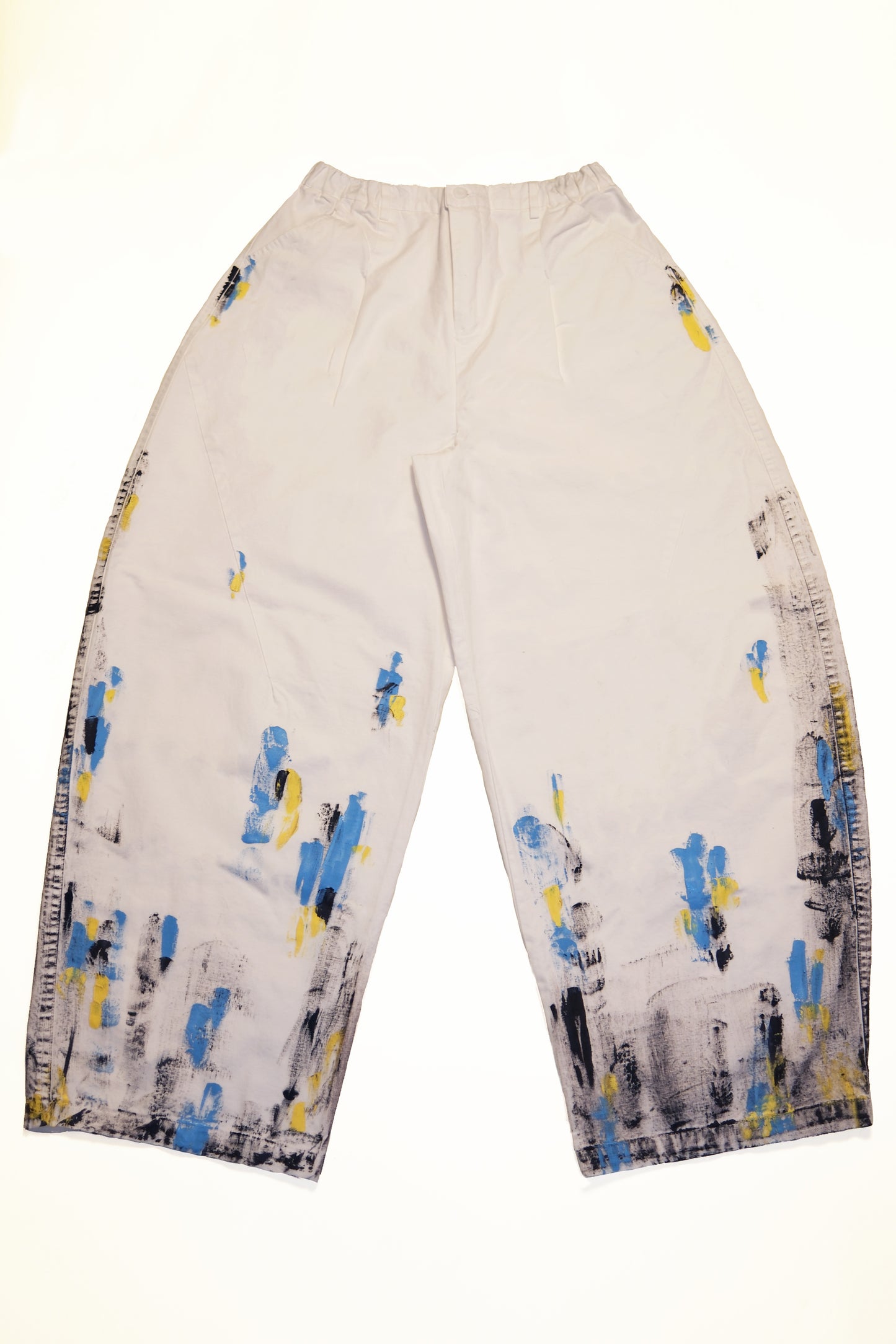 Paint Barrel Pants (Off-white)
