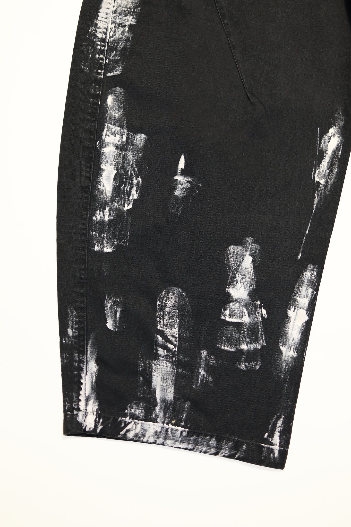 Paint Barrel Pants (Faded Black)