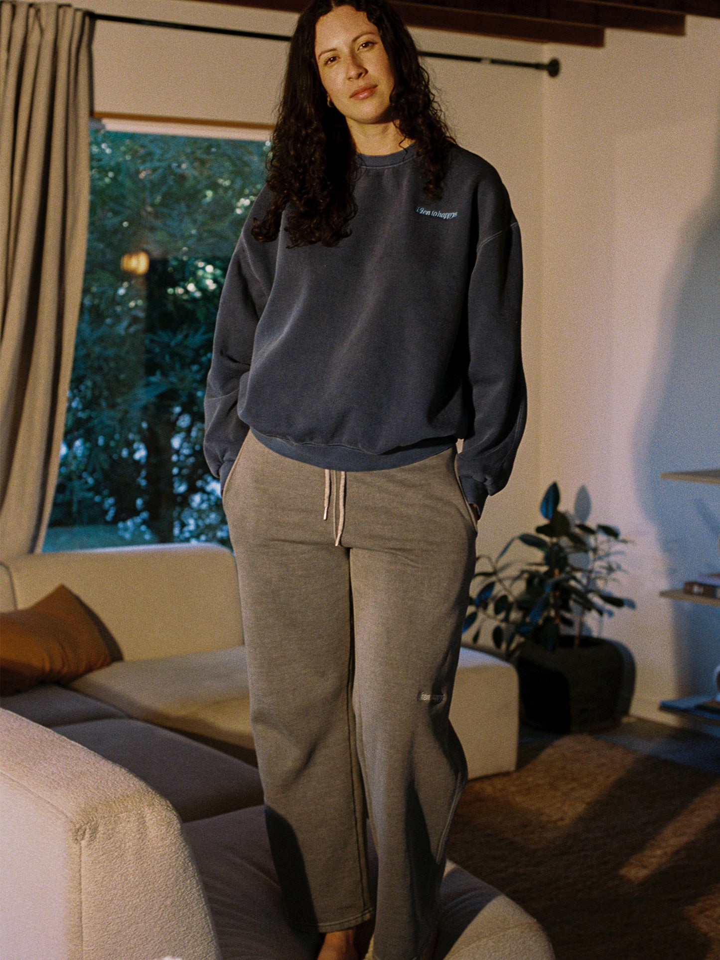 Listen to Happys Straight Leg Sweatpants