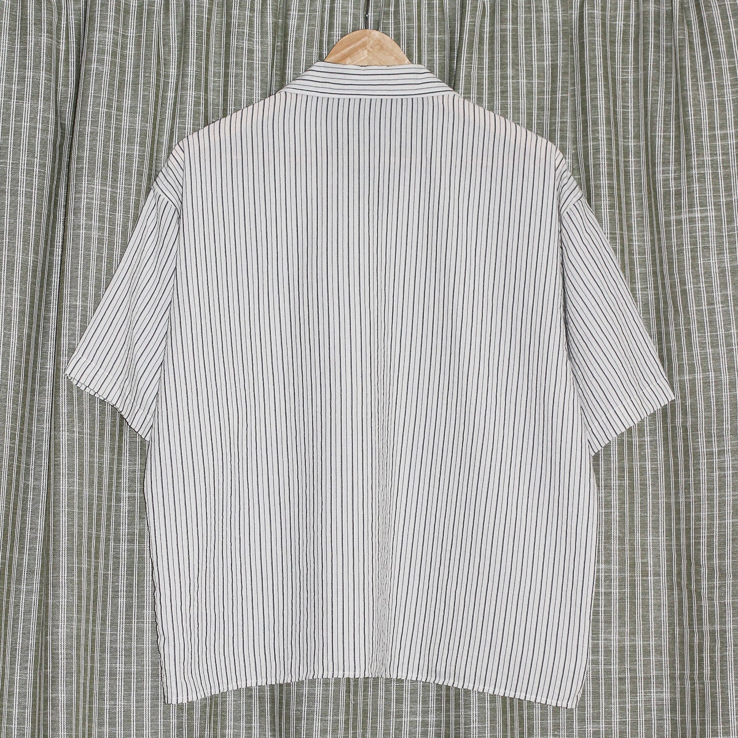 Striped Boxy Button Down Shirt