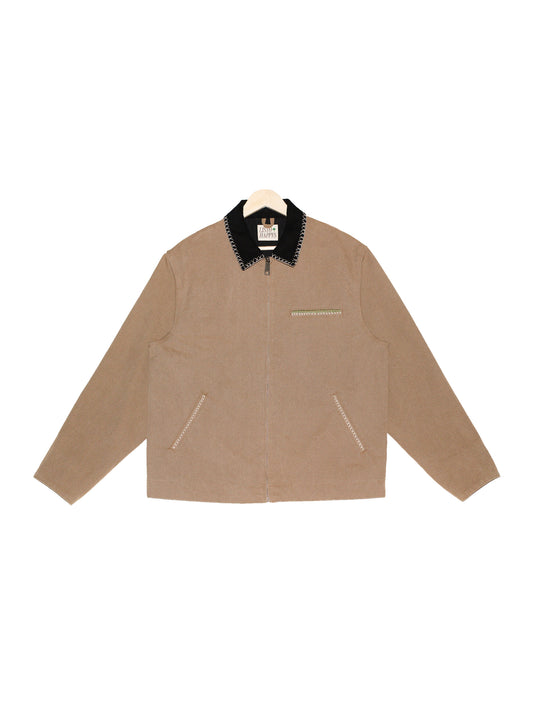 Classic Embroidered Canvas Work Jacket